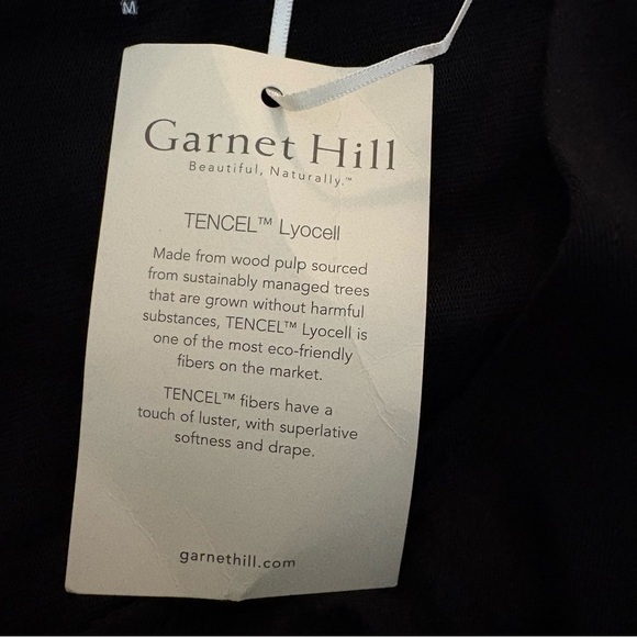 Garnet Hill Women’s 3/4 Sleeve Tencel Stretch Jersey Maxi Tie Dress Size Medium - Picture 6 of 10